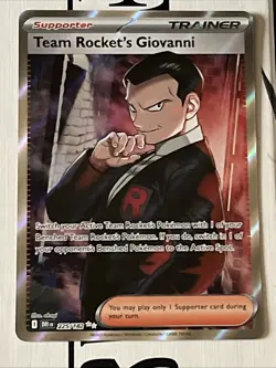 Pokemon Destined Rivals Team Rockets Giovanni Special Illustration Card 225 - Image 1