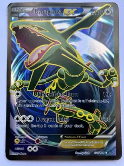 Pokemon TCG Rayquaza EX Full Art FA 104/108 XY Roaring Skies - Image 2