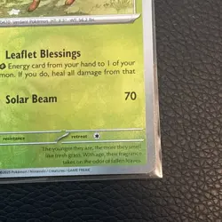 Pokemon Prismatic Evolutions Leafeon Master Ball Reverse Holo 005/131 - Image 4