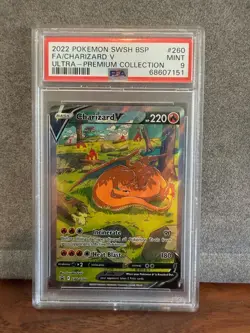 Charizard V #SWSH260 SWSH:2022 Pokemon Sword & Shield Promo Cards Holo PSA 9 - Image 1