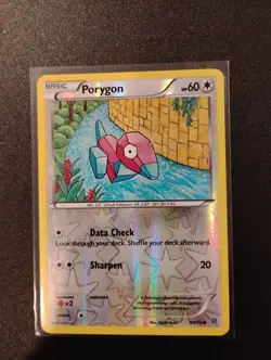 Porygon 64/98 Reverse Holo Common XY Ancient Origins Pokemon Card 2015 - Image 1