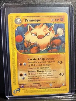 Primeape 29/147 Pokemon TCG Non-Holo Card 2002 - Image 1
