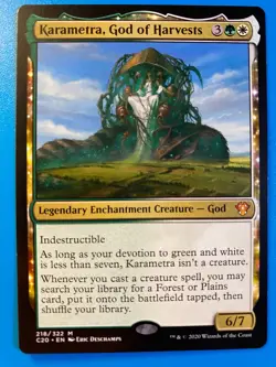 MTG 1x Karametra, God of Harvests # 218 Commander 2020 Magic the Gathering x1 NM - Image 1