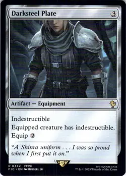 MTG Darksteel Plate (342) | NM | Commander: Final Fantasy (FIC) - Image 1