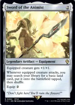 MTG Sword of the Animist (362) | NM | Commander: Final Fantasy (FIC) - Image 1
