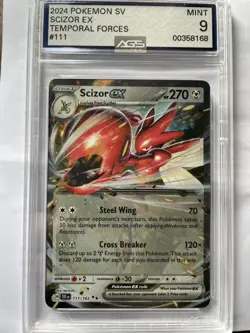 Scizor ex #111/162 Temporal Forces Pokemon TCG Scarlet & Violet PSA 10 Gem Mint - Image 1
