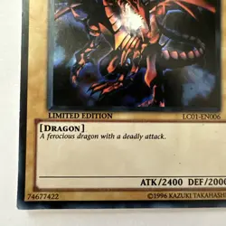 Yugioh Red Eyes B Dragon - LC01-EN006 Limited Edition Ultra Rare VLP (VST) - Image 5