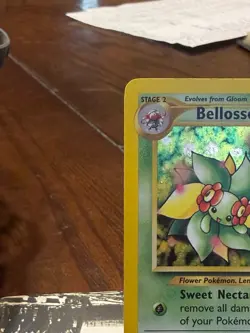 PokÃ©mon TCG Bellossom Neo Genesis Holo Unlimited Rare Card 3/111 - Image 2