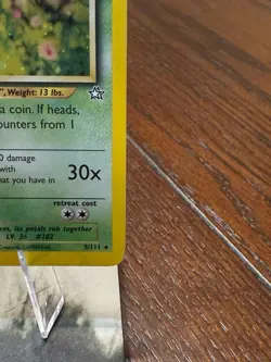 PokÃ©mon TCG Bellossom Neo Genesis Holo Unlimited Rare Card 3/111 - Image 4