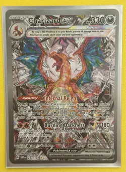 Pokemon TCG Charizard EX Obsidian Flames Holo Card 223/197 - Image 1