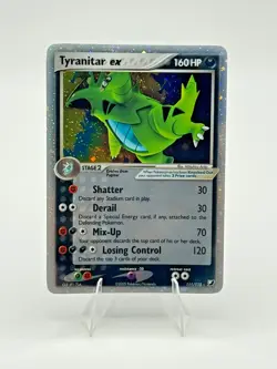ðŸŸ¢PokÃ©mon Tyranitar EX Holo TCG Card 2005 Unseen Forces 111/115 LP *SEE PICS*ðŸŸ¢ - Image 1