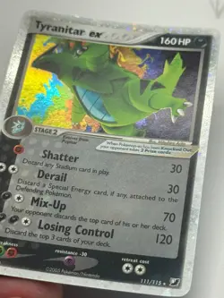 ðŸŸ¢PokÃ©mon Tyranitar EX Holo TCG Card 2005 Unseen Forces 111/115 LP *SEE PICS*ðŸŸ¢ - Image 6