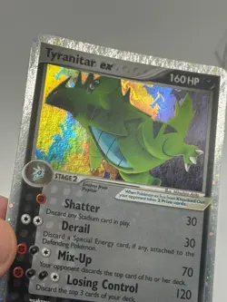 ðŸŸ¢PokÃ©mon Tyranitar EX Holo TCG Card 2005 Unseen Forces 111/115 LP *SEE PICS*ðŸŸ¢ - Image 7