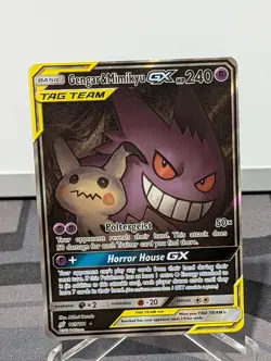 Gengar & Mimikyu GX Alternate Full Art Card 165/181 Tag Team Up Sun Moon - Image 1