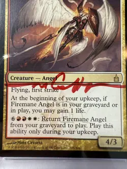 MTG Firemane Angel Autographed RAV PSA 4 VG-EX Card PSA 10 Auto - Image 4