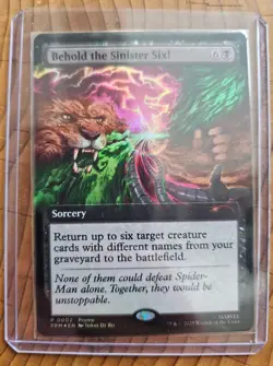 Behold the Sinister Six! - Magic the Gathering MTG Spiderman Foil Promo - Image 1