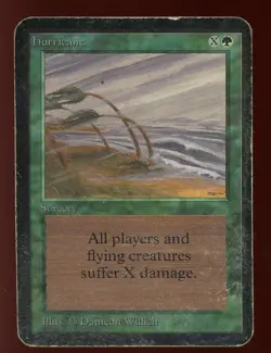 1993 Alpha Hurricane ~ Vintage MTG/Magic - Image 1