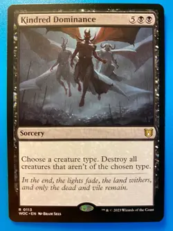MTG 1x Kindred Dominance 113 Commander: Wilds of Eldraine Magic Gathering x1 NM - Image 1