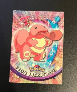 2000 Topps Pokemon Blue Logo TV Animation Edition Lickitung #108 - Image 1