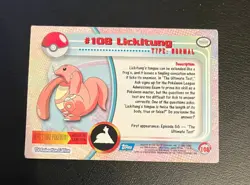 2000 Topps Pokemon Blue Logo TV Animation Edition Lickitung #108 - Image 2