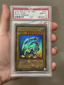 Yugioh! 2002 Blue-Eyes White Dragon SDK-001 Starter Deck: Kaiba PSA 10 Gem Mint - Image 1