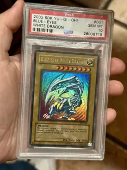 Yugioh! 2002 Blue-Eyes White Dragon SDK-001 Starter Deck: Kaiba PSA 10 Gem Mint - Image 2