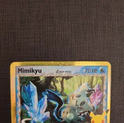 Pokemon TCG Card Celebrations Mimikyu Delta Species SWSH136 Black Star Promo NM - Image 3