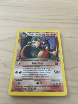PokÃ©mon Dark Charizard TCG Holo Rare Card 4/82 First Edition Lightly Played - Image 3