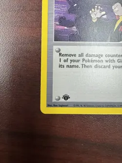 Pokemon Card Giovanni's Last Resort Gym Challenge 1st Edition 105/132 Rare (NM-) - Image 6