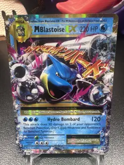 PokÃ©mon TCG Mega-Blastoise EX XY Evolutions Holo Rare Card 22/108 NM Condition - Image 1