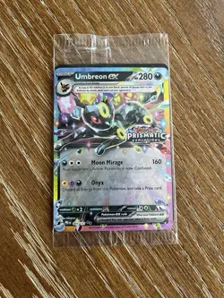 Umbreon Ex 060/131 Prismatic Evolutions Stamped Promo Card Sealed - Image 1