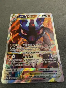 Lucario VSTAR SWSH291 BLACK STAR PROMO Sword & Shield HOLO NM Pokemon Card - Image 1