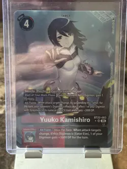 Yuuko Kamishiro BT22-083 Super Rare Full Art Digimon Card Cyber Eden Set - Image 1