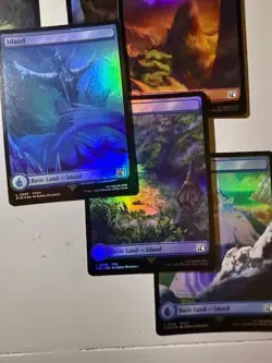Magic Final Fantasy FOIL Basic Lands Complete Set of 16 - Full Art Land MTG NM - Image 6