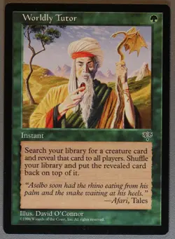 Worldly Tutor - MTG - Mirage - Magic: The Gathering - Image 1
