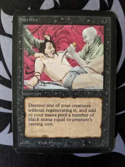 Sacrifice ~ Alpha [Slightly Played][Magic MTG] - Image 1