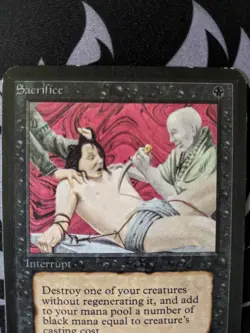 Sacrifice ~ Alpha [Slightly Played][Magic MTG] - Image 2