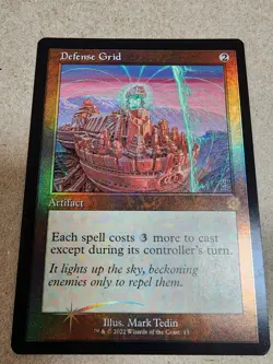 Defense Grid - #13 Foil Retro Frame - The Brothers' War - Mtg - Image 1