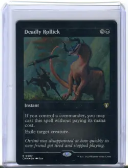 MTG Commander Masters -  DEADLY ROLLICK (Etched Foil) R 0507 - MINT! - Image 1