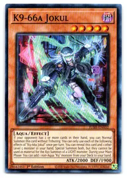 Yugioh K9-66a Jokul Super Rare Justice Hunters JUSH-EN032 - Image 1