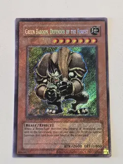 Green Baboon, Defender of the Forest RP02-EN099 Foil Bleed Yugioh Retro Pack 2 - Image 1