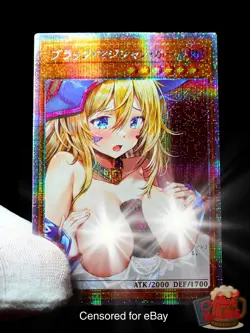 Dark Magician Girl Yugioh Waifu Secret Rare Alt Art Cute Holo Anime Fan Custom  - Image 1