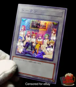 Best Girls Group Yugioh Waifu Token Secret Rare Alt Art Cute Holo Fan Custom - Image 1