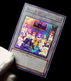 Best Girls Group Yugioh Waifu Token Secret Rare Alt Art Cute Holo Fan Custom - Image 3