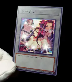 Akiza Izinski Yugioh 5Ds Waifu Token Secret Rare Alt Art Cute Girl Holo Custom - Image 2