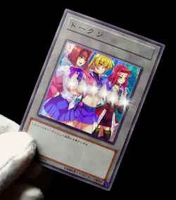 Tea Alexis Akiza Yugioh Waifu Token Secret Rare Alt Art Cute Girl Holo Custom - Image 4