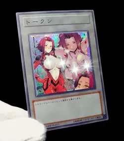 Akiza Izinski Yugioh 5Ds Waifu Token Secret Rare Alt Art Cute Girl Holo Custom - Image 2
