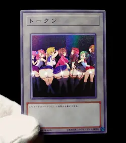 Best Girls Group Yugioh Waifu Token Secret Rare Alt Art Cute Holo Fan Custom - Image 2