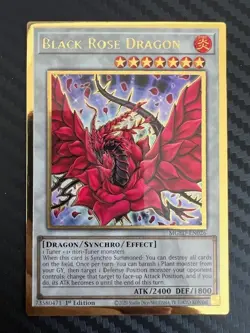 Yugioh Black Rose Dragon MGED-EN026 Premium Gold Rare 1st Edition NM - Image 1