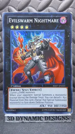 | Yugioh Evilswarm Nightmare HA07-EN023 1st Edition Super Rare NM ðŸ”¥ | - Image 1